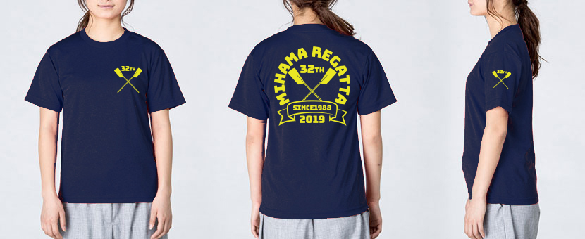 Tシャツを女性が着たイメージ画像 カラーバリエーション